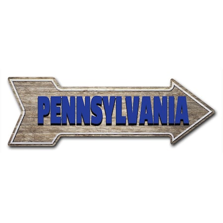 Signmission Pennsylvania Arrow Decal Funny Home Decor 36in Wide D-A-12-999678